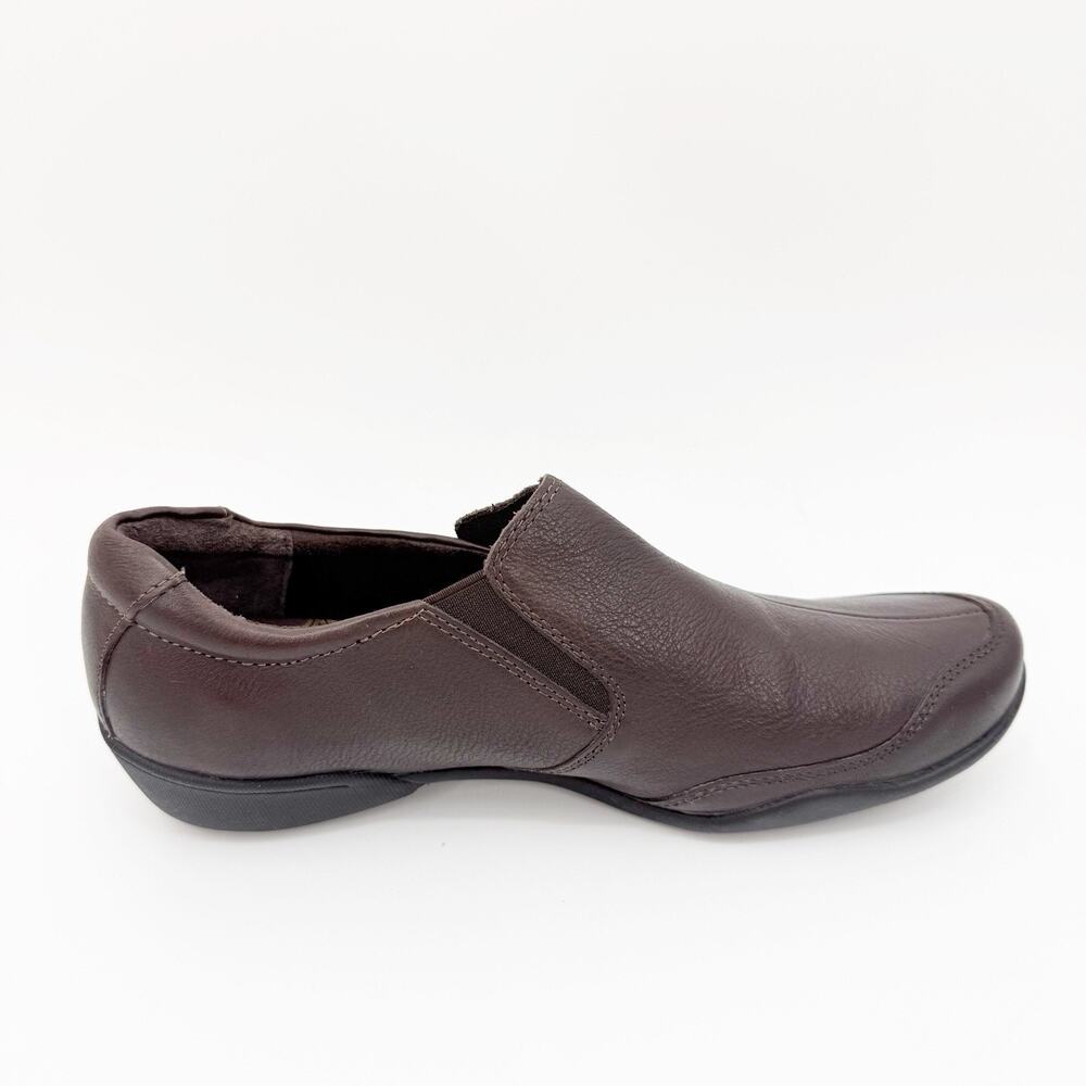 Taos Encore Brown Leather Slip On Comfort Shoes Womens 8.5 Casual Walking Travel - Picture 11 of 14